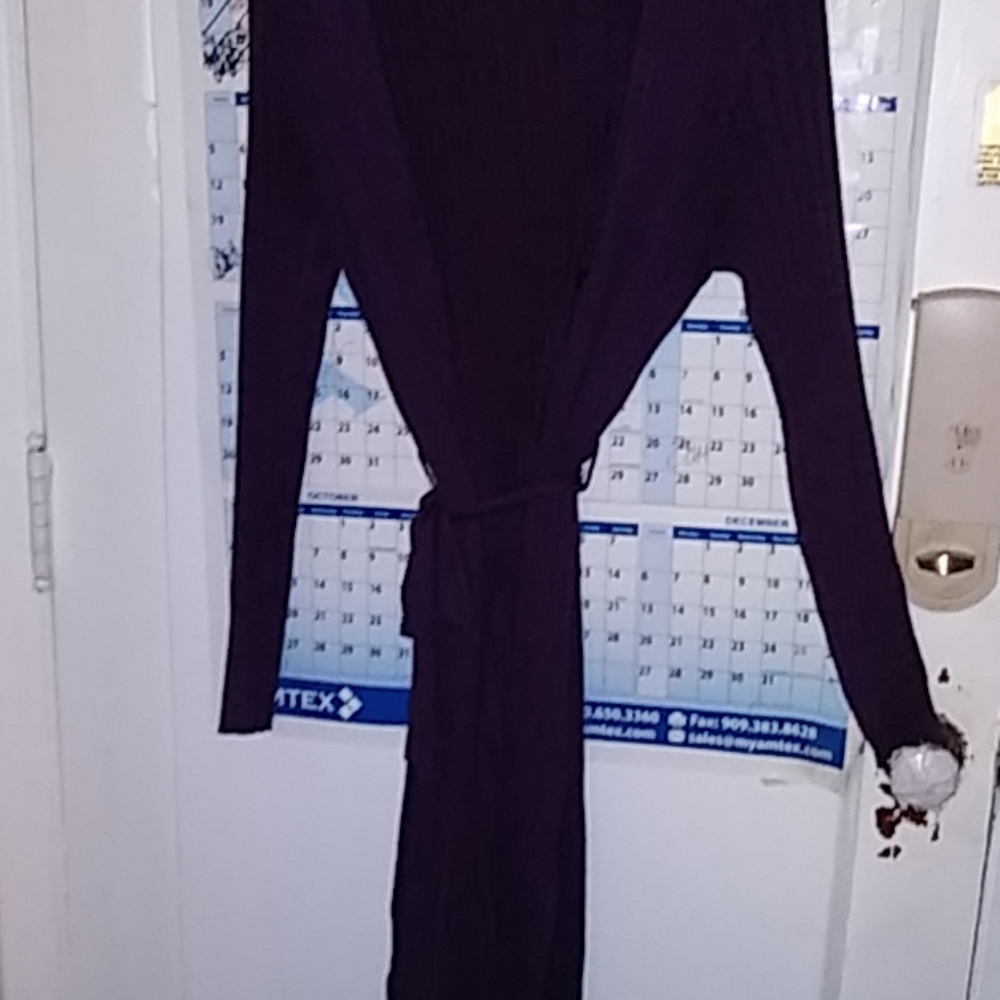 Eggplant Wrap dress